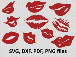 Lips SVG/ Kiss SVG/ Lips Clipart/ Svg Files, printing design ...