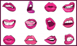 Pop Art Style Vector Lips Pack | Bohemian Fashion | Pop art ...
