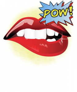 Sexy Vibrant Pop Art Lips T-Shirt for Sale by Tina Lavoie