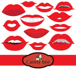 Red Lips clipart Lipstick Clipart for Girls and Women ...
