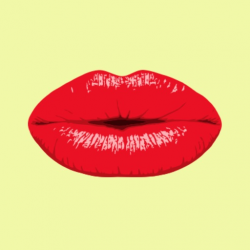 Kissing Smoochy Lips Stickers by Levi Gemmell