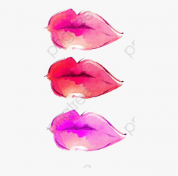 Lipstick Clipart Watercolor - Lips Watercolor Png #297111 ...
