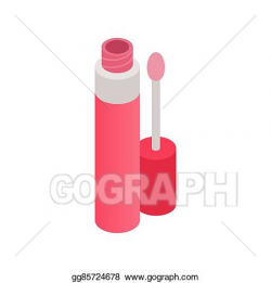 Stock Illustration - Liquid lipstick icon, isometric 3d ...