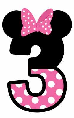 Numeros a lo Minnie en Rosa. | Cumpleaños | Pinterest | Mice, Minnie ...