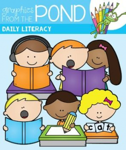Daily Literacy Clipart | Classroom Decor | Clip art, Line ...