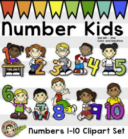 Math Number Kids - Clip Art | Teaching in Kindergarten ...