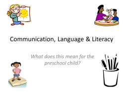 Communication, Language & Literacy
