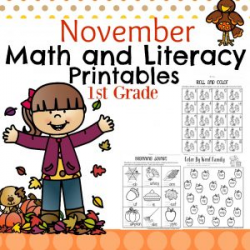 1st Grade Math and Literacy Worksheets with a Freebie ...