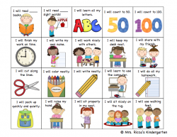 Mrs. Ricca's Kindergarten: Goal Setting Checklist FREEBIE!