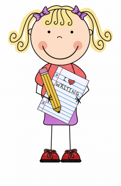 Bienvenido Lectura/ Welcome Literacy - Girl Writing Clipart ...
