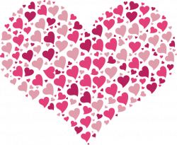 Heart Full Of Little Hearts Pink transparent PNG - StickPNG