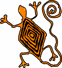 Orange Lizard Art Clip Art at Clker.com - vector clip art online ...