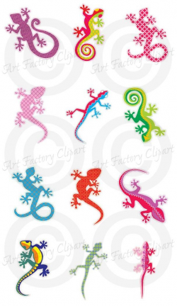 Colourful Geckos from www.artfactoryclipart.com | Art ...