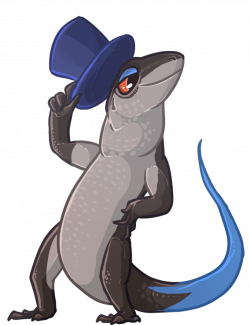 draw a lizard with a hat by Haxorua on DeviantArt