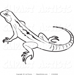 Lizard Black And White Clipart 1 At | Clipart