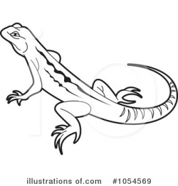 Lizard Clipart #1054569 - Illustration by Lal Perera