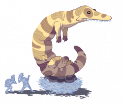 Dungeons and Drawings: Giant Banded Lizard