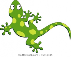 Yellow spotted lizard clipart 2 » Clipart Portal