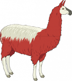 Red And White Llama Clip Art at Clker.com - vector clip art online ...