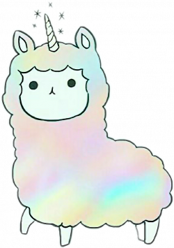 lamacorn lama unicorn sticker rinbowlamacorn...