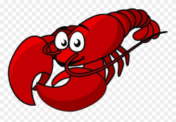 Cartoon Clip Art Red - Lobster Cartoon Plate - Png Download ...