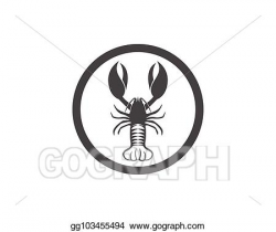 Vector Illustration - Icon crayfish. lobster. EPS Clipart ...