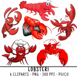 Lobster Clipart, Seafood Clipart, Lobster Clip Art, Seafood Clip Art,  Lobster PNG, PNG Lobster, Clipart Lobster, Seafood Lobster