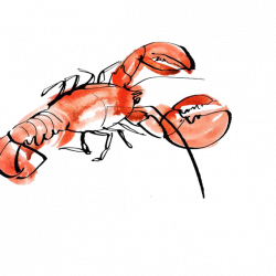 Lobster Seafood Watercolor painting Drawing Illustration ...