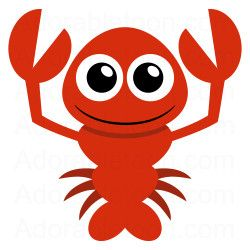 Cute lobster clipart from Adorabletoon.com | Marine Electronics ...