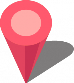 Simple location map pin icon3 pink free vector data | SVG(VECTOR ...