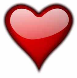 Free Stock Photo: Illustration of a red heart isolated on a ...