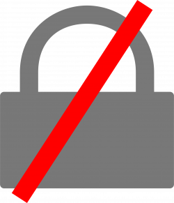Clipart - insecure connection icon