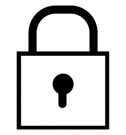 Padlock Clipart - Outline Locked Clip Art, HD Png Download ...