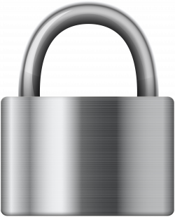 Stainless Steel Iron Padlock PNG Clip Art - Best WEB Clipart