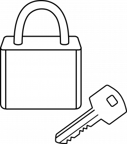 Lock Outline Cliparts Free collection | Download and share Lock ...