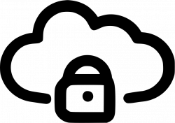Lock Cloud Svg Png Icon Free Download (#502650) - OnlineWebFonts.COM