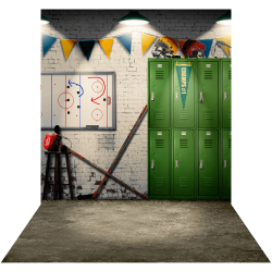 Locker Room – Hockey | Photo Backdrops and Backgrounds | Photography ...