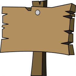 Clipart - Wood signal