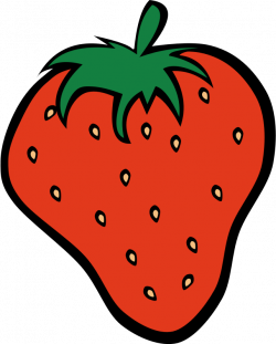 Clipart - Simple Fruit Strawberry