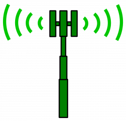 Clipart - Cell Site Transmitter