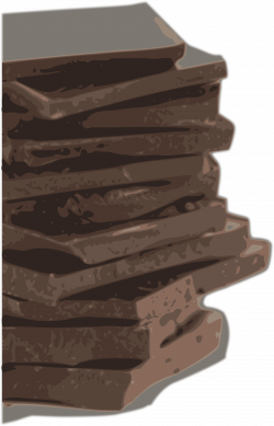 Clipart - Chocolate Block Pieces (Tracing)