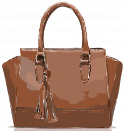 Clipart - Brown Leather Bag NO LOGO