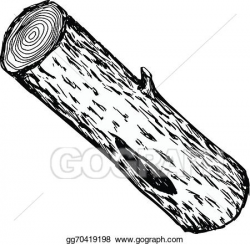 Vector Art - Wood log. Clipart Drawing gg70419198 - GoGraph