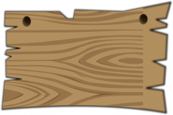 Clipart - Wooden sign