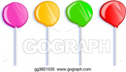 Drawing - Lollipops. Clipart Drawing gg3821535 - GoGraph