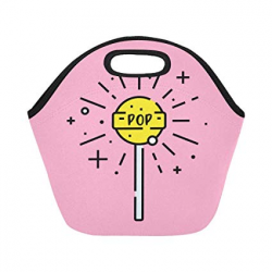Amazon.com: Insulated Neoprene Lunch Bag Lollipop Fizz Icon ...