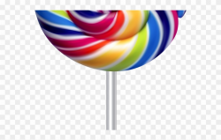 Sweets Clipart Lollipop - Rainbow Lollipop Transparent ...