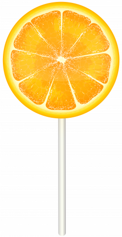 Orange Lollipop PNG Clip Art Image | Gallery Yopriceville - High ...