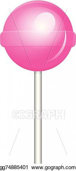 Vector Art - Pink lollipop. Clipart Drawing gg74885401 - GoGraph