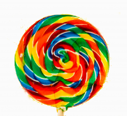 Rainbow Swirl Lollipop Clip Art N2 free image